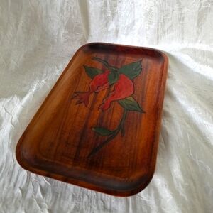 Handmade Natural Wood Rectangle Serving Tray